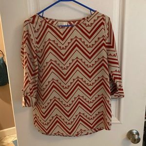 Teenflo red and white top